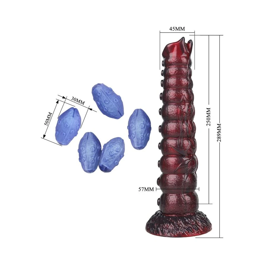 POWER MONSTERS - VOIDCLAW BRUTE DILDO GONFIABILE IN SILICONE BICOLORE FANTASY 29 CM Ø 5.7 CM